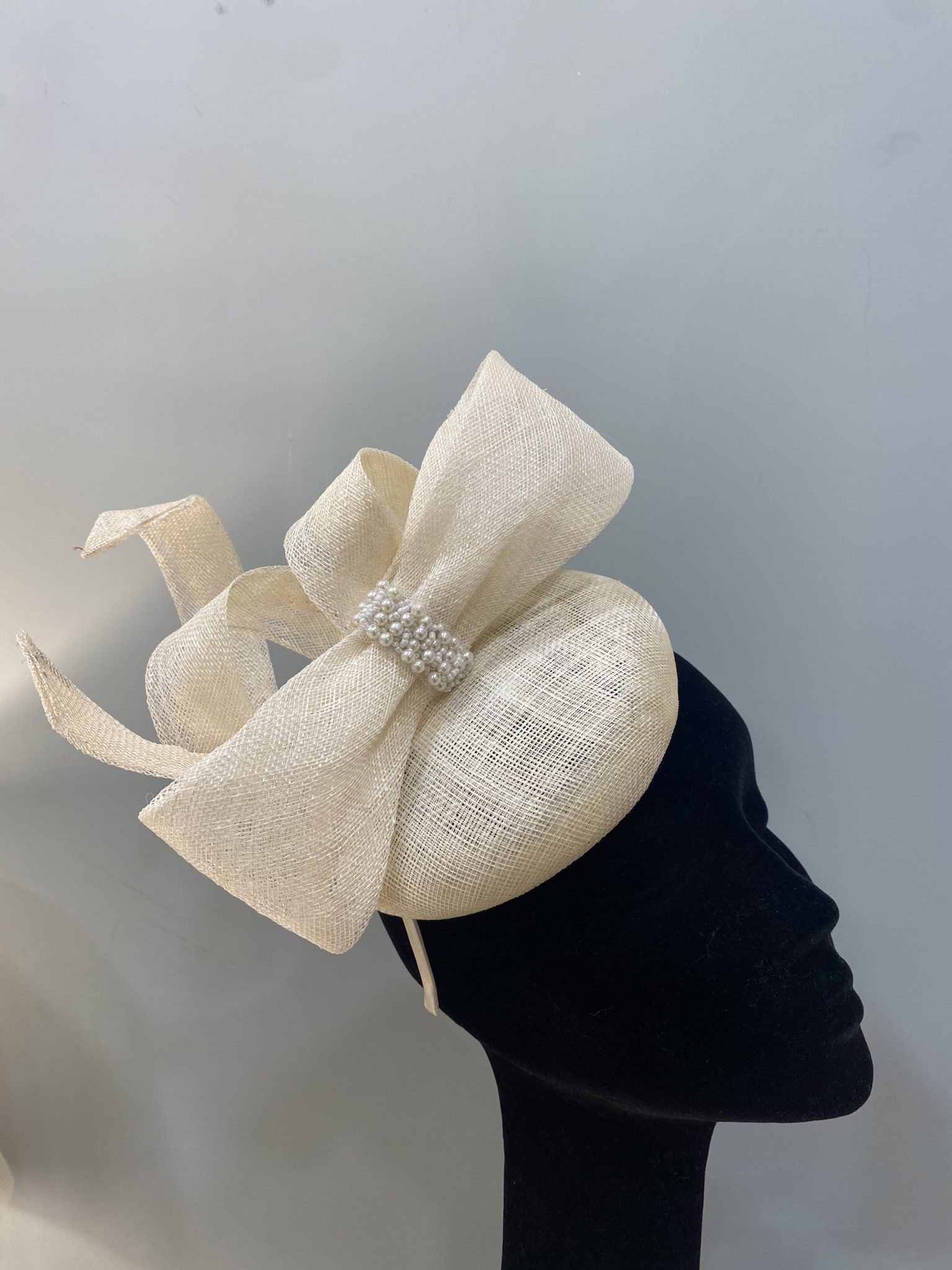 Cream pearl fascinator Clearance