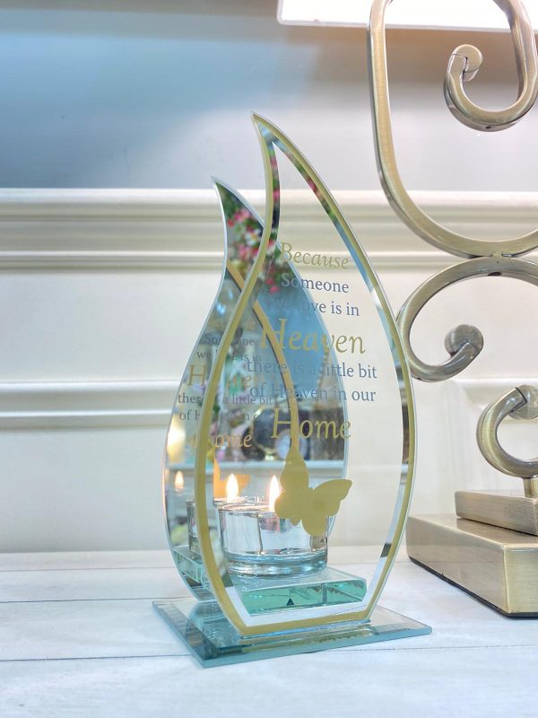 Thoughts Of You Flame Tealight Holder - Heaven