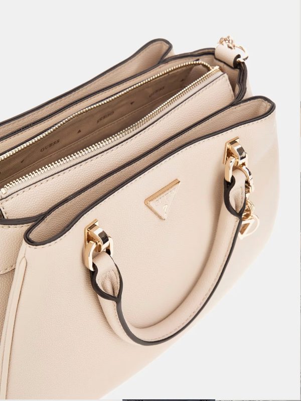 GUESS Fedora Charm Handbag Bone - Image 4