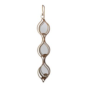 Mindy Brownes Ellie Mirrored Candle Holder Triple
