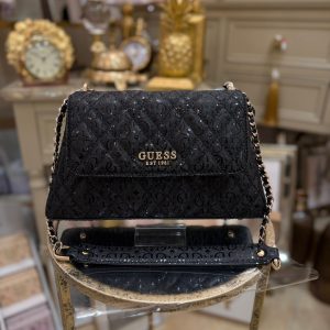 GUESS Isemay Logo Crossbody Black