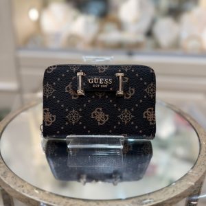 GUESS Silia SLG Wallet Espresso Logo