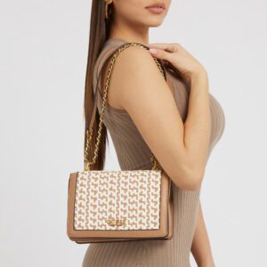 GUESS totebagswomen  Buy Guess ALISA Charcoal Printed Tote Bags Online   Nykaa Fashion