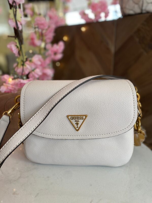 GUESS Destiny Strap Shoulder XBody Bag Stone - Image 2