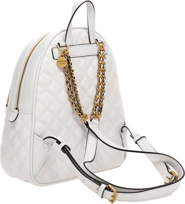 GUESS Giully Quilted Backpack White Allure Online Shop