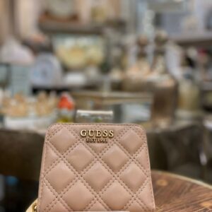 GUESS Giully Quilted Maxi Wallet Beige - Allure Online Shop