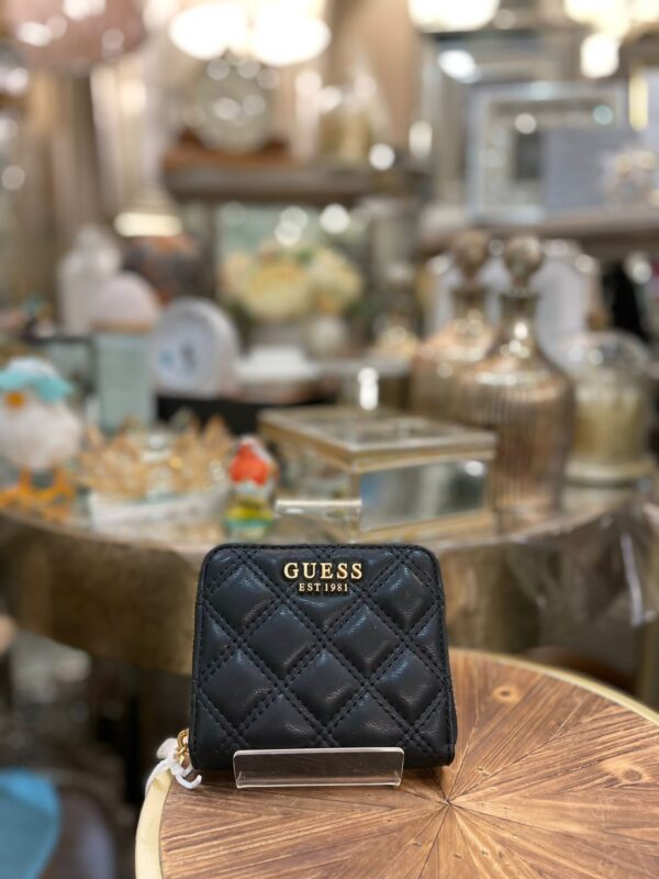 GUESS Giully Quilted Mini Purse Black