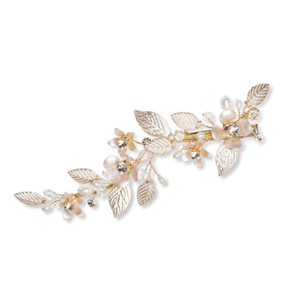 Golden Poppy Crystal Hairclip