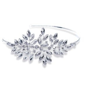 Greta Crystal Headpiece Silver