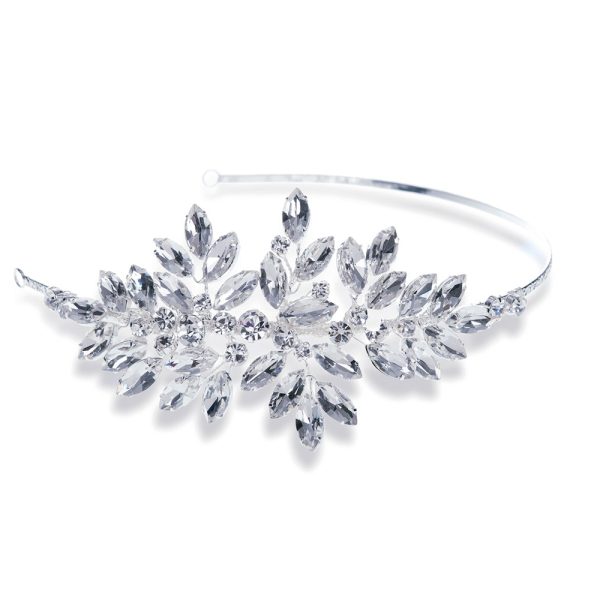 Greta Crystal Headpiece Silver