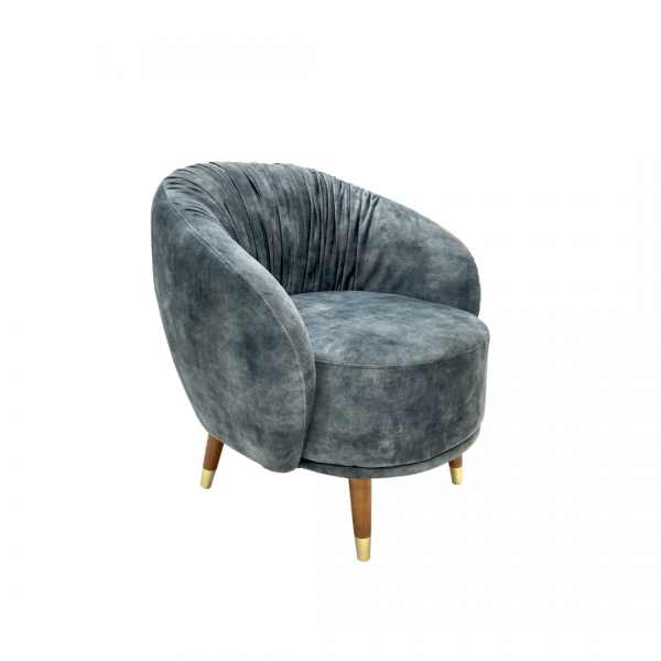 Mindy Brownes Kiona Pleated Armchair (Aqua) - Image 3