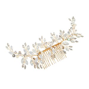 OPAL BRIDAL COMB GOLD