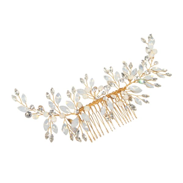OPAL BRIDAL COMB GOLD