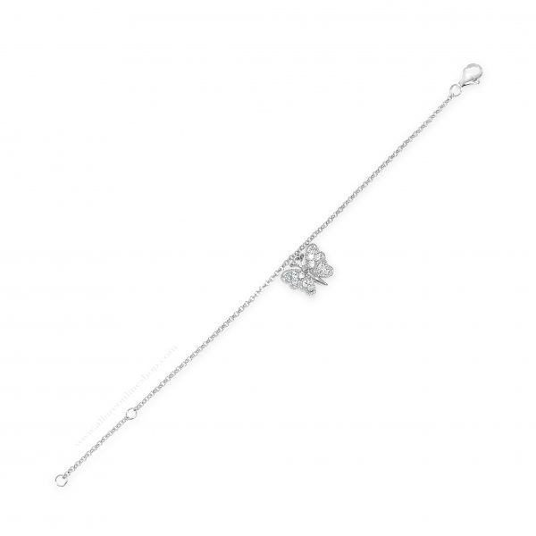 Absolute Kids Collection HCB307 Silver Butterfly Charm Bracelet - Image 3