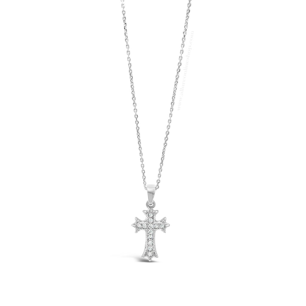 Absolute Kids Collection HCC100 Silver Cross And Chain Allure Online Shop