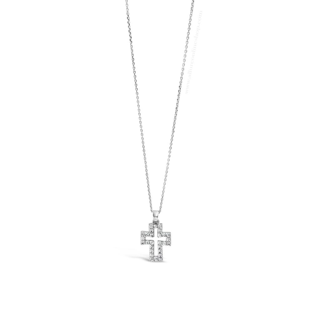 Absolute Kids Collection HCC101 Silver Cross And Chain Allure Online Shop