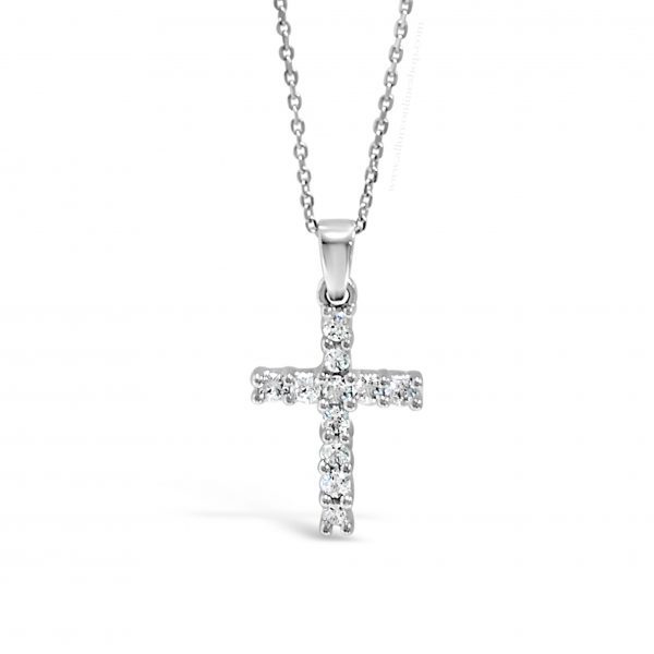 Absolute Kids Collection HCC102 Silver Cross And Chain