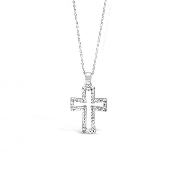 Absolute Kids Collection HCC103 Silver Cross And Chain