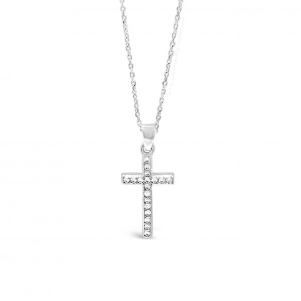 Absolute Kids Collection HCC104 Silver Cross And Chain