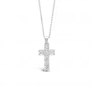 Absolute Kids Collection HCC105 Silver Cross And Chain