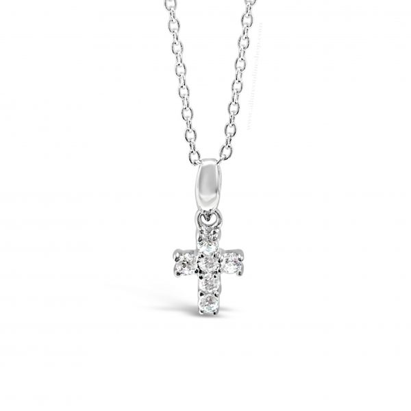 Absolute Kids Collection HCC107 Silver Cross And Chain