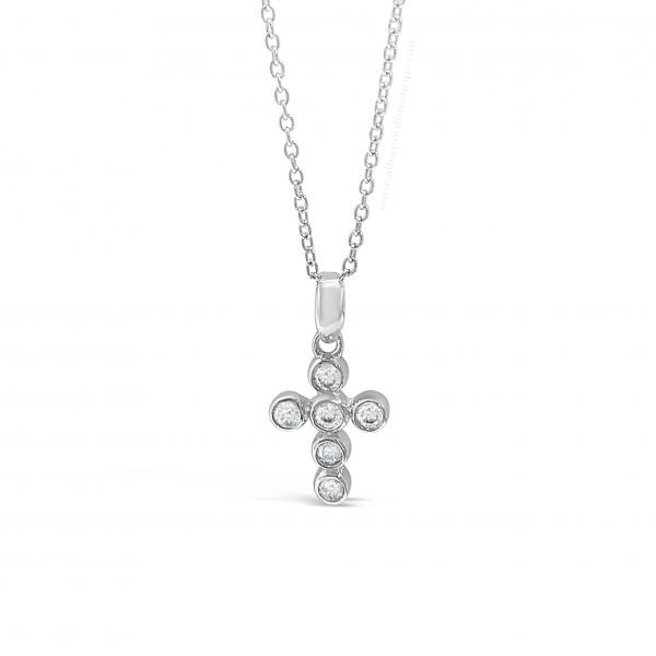 Absolute Kids Collection HCC108 Silver Cross And Chain