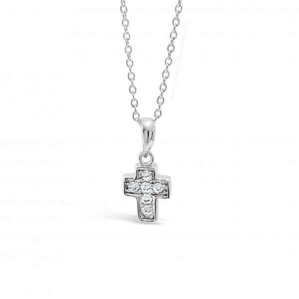 Absolute Kids Collection HCC110 Silver Cross And Chain