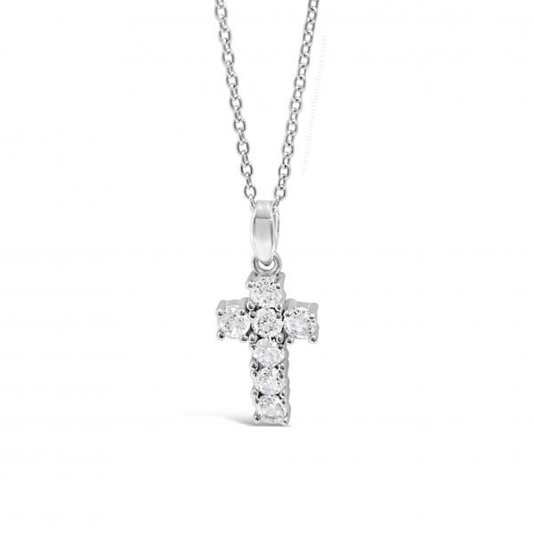 Absolute Kids Collection HCC111 Silver Cross And Chain