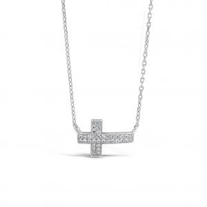 Absolute Kids Collection HCC115 Silver Cross And Chain