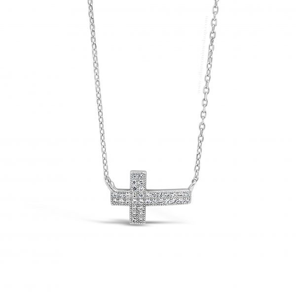 Absolute Kids Collection HCC115 Silver Cross And Chain