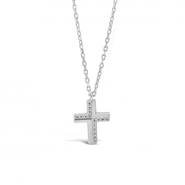 Absolute Kids Collection HCC118 Silver Cross And Chain