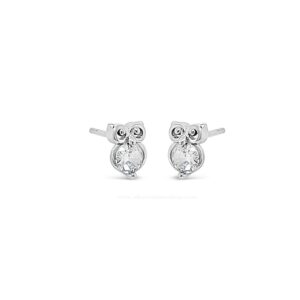 Absolute Kids Collection Silver Little Owl Stud Earrings HCE433SL