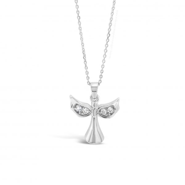 Absolute Kids Collection HCP204 Silver Angel Pendant And Chain
