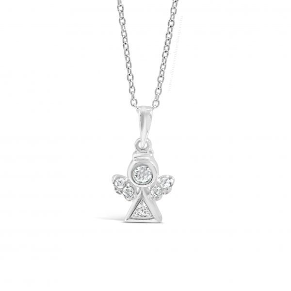 Absolute Kids Collection HCP206 Silver Angel Pendant And Chain