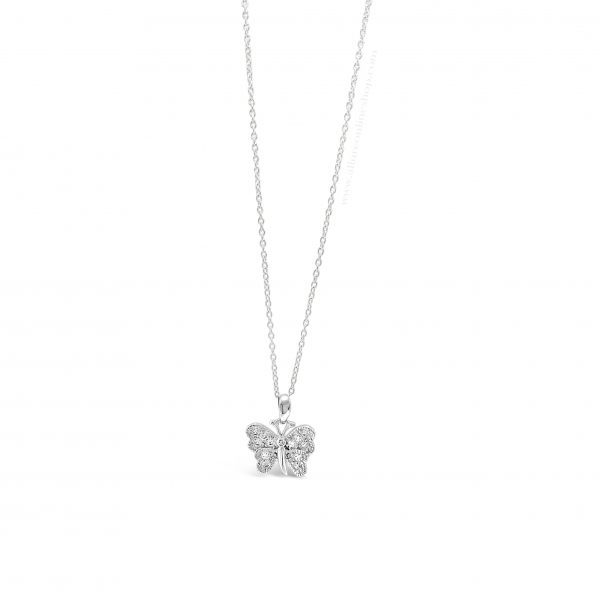 Absolute Kids Collection HCP208 Silver Butterfly Pendant And Chain - Image 3