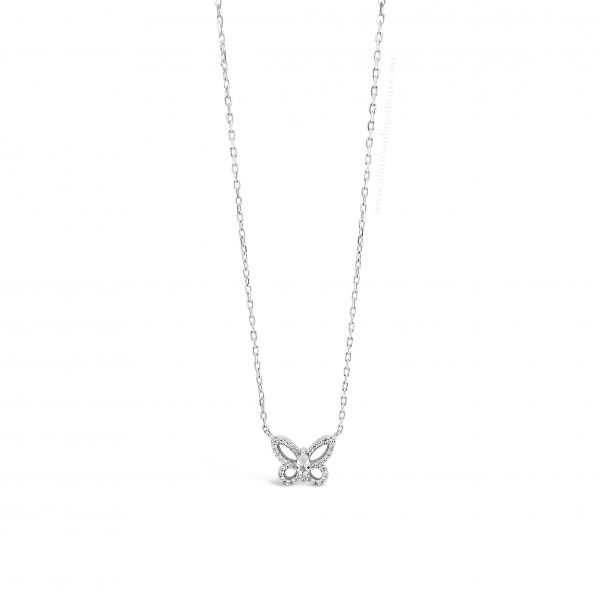 Absolute Kids Collection HCP219 Silver Butterfly Pendant And Chain - Image 3