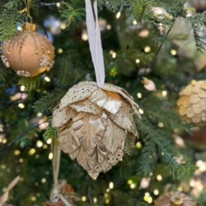 Luxurious Champagne Elegant Cone Bauble