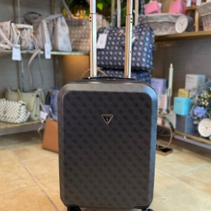 GUESS Latona Travel 4-wheeled Cabin Suitcase 53 cm Black Logo