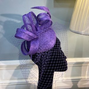 Indigo Fascinator with Veil