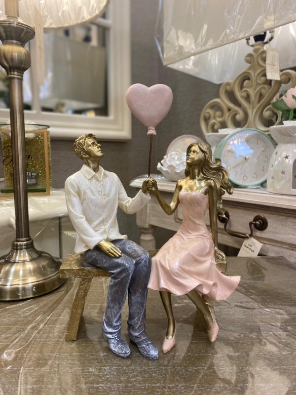 Couple In Love with Balloon Figurine