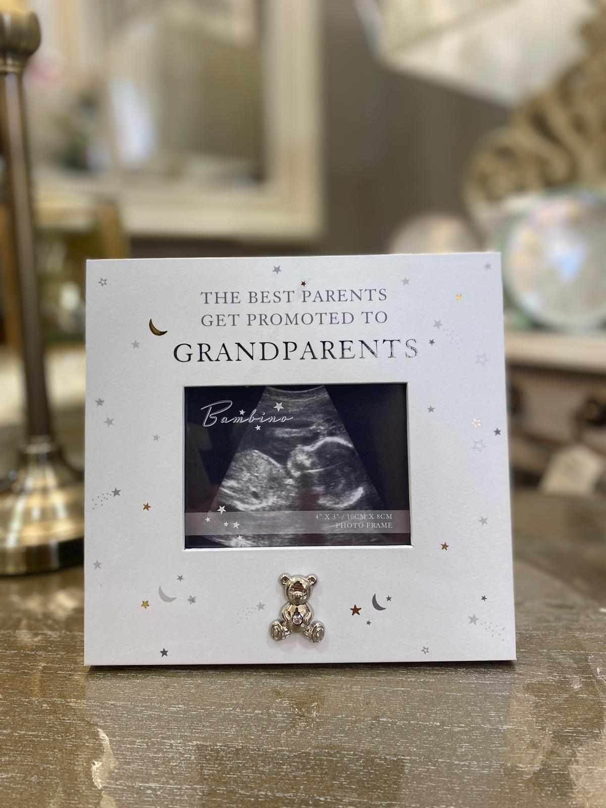 Bambino Grandparents Ultrasound Scan Photo Frame 10 cm x 7.5 cm (4" x 3