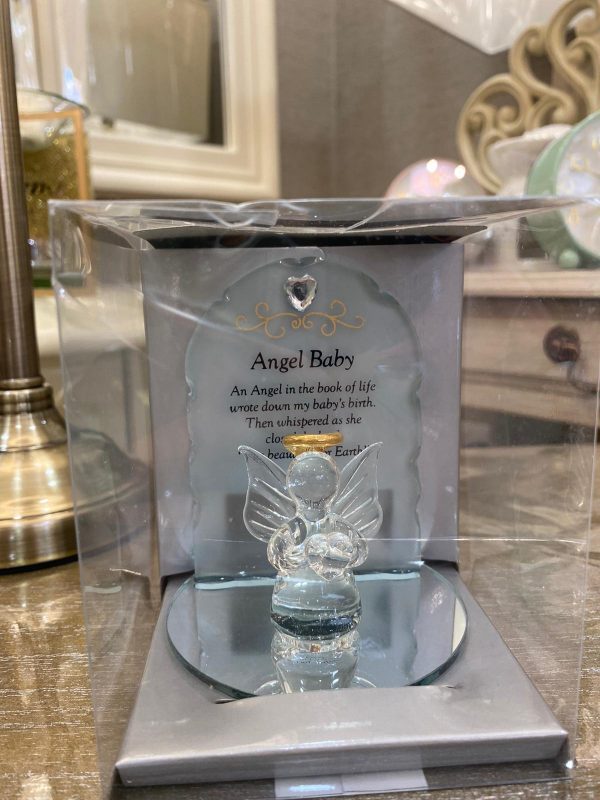 Thoughts Of You Glass Angel Ornament - Angel Baby