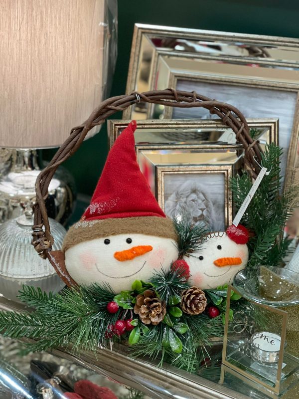 Snow - Snowman Folk Wreath