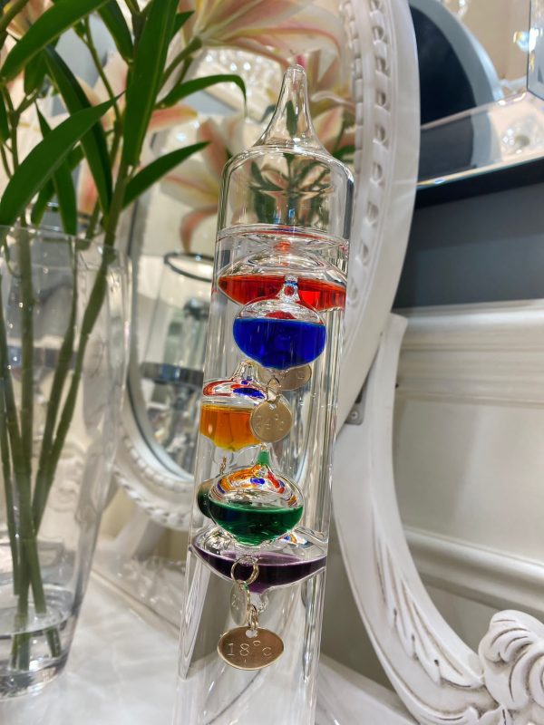 Galileo Thermometer - 33cm Multi Coloured 5 Bulb - Image 2