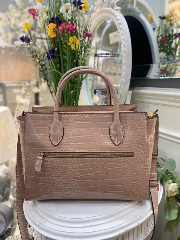 GUESS Enisa High Society Satchel Camel - Image 2