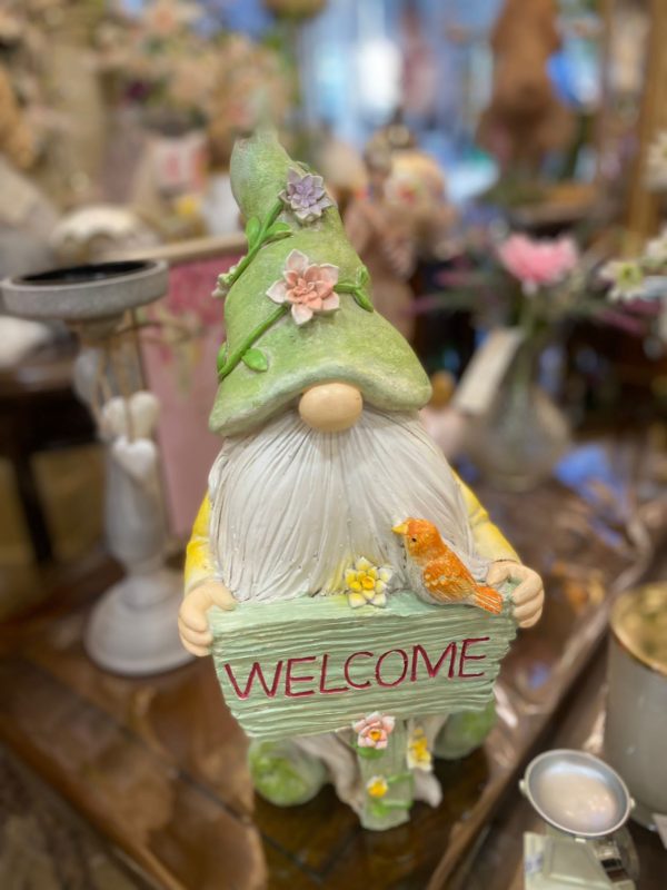 Wishing Gnome In Green Hat Large