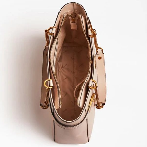 GUESS Zadie Girlfriend Tote Light Rum - Image 5