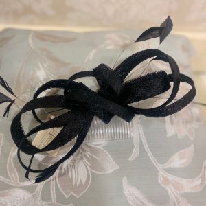 Black Ribbon & Feathers Fascinator