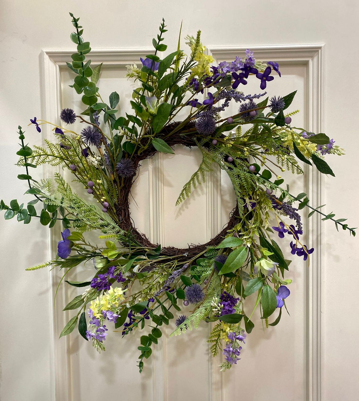 Lavender Wisp Wreath 55 cm