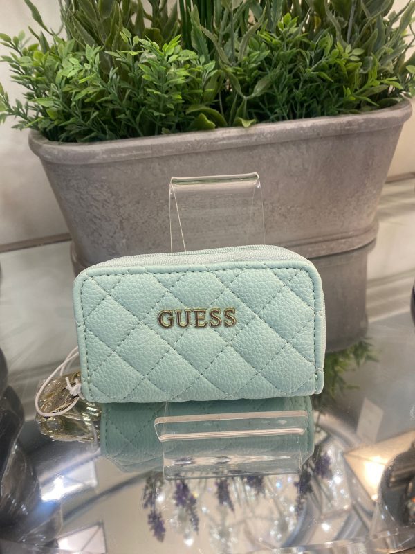 GUESS Earlene Double Zip Mini Wallet Mint